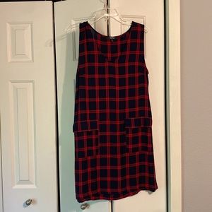 Plaid shift dress